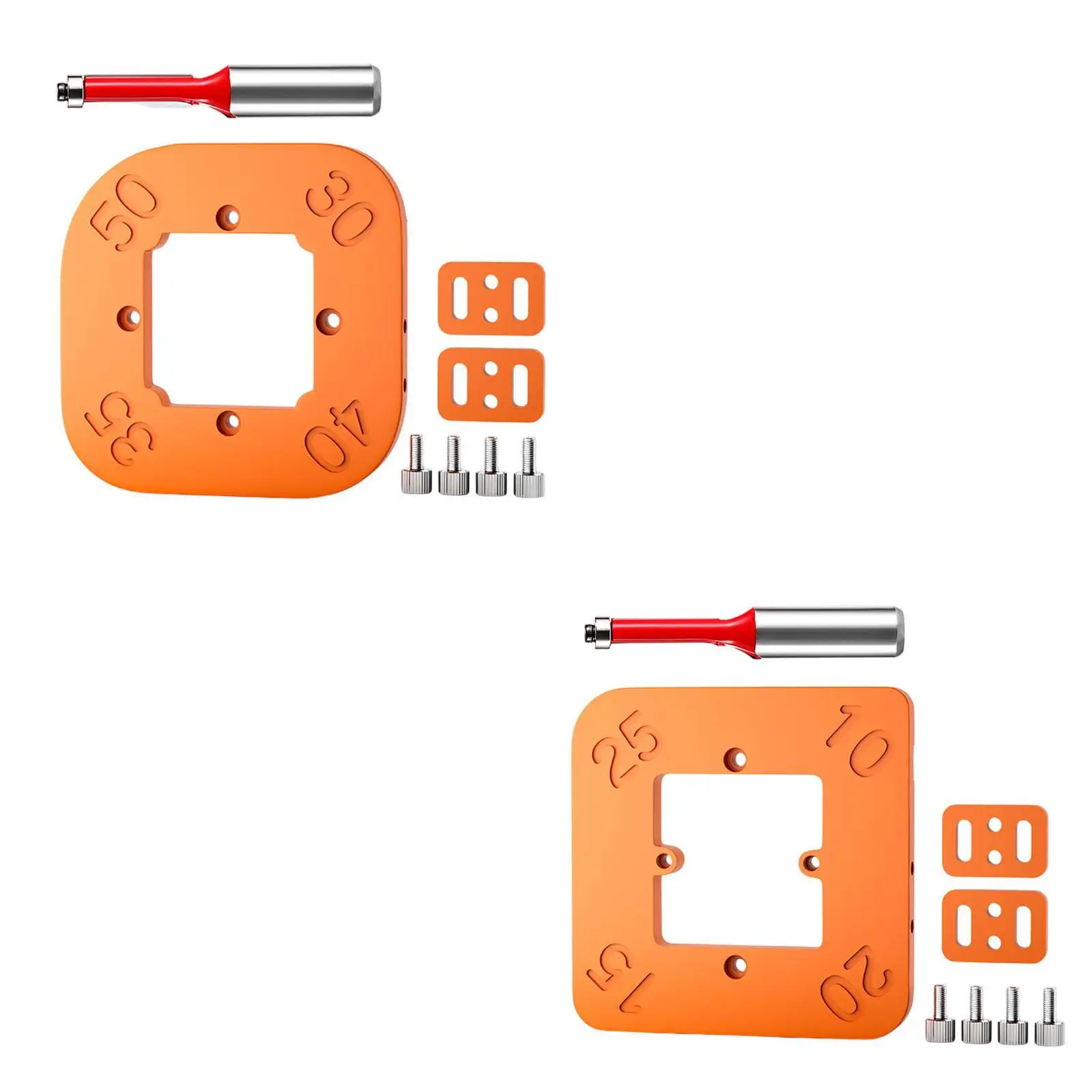Kit de plantilla de radio de esquina de enrutador, recorte profesional multiusos para carpintería