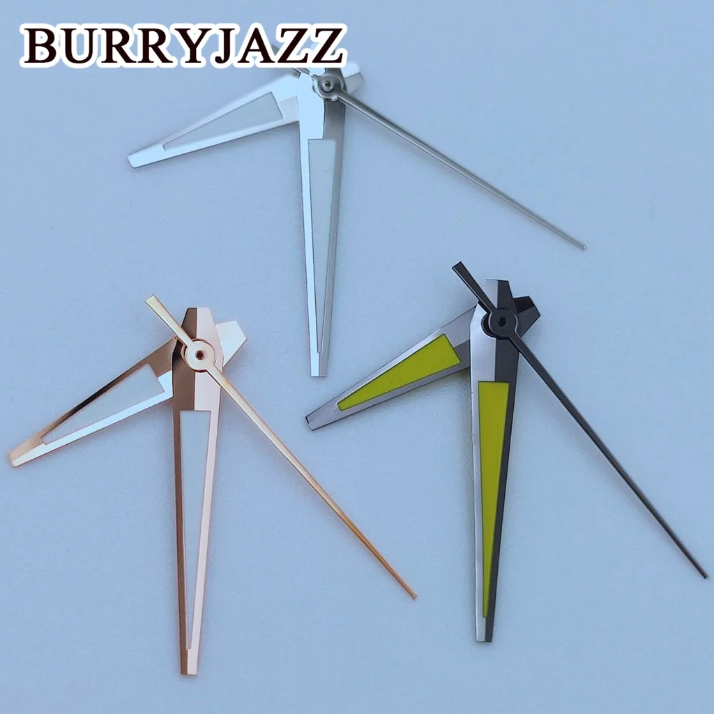 BURRYJAZZ NH35 NH36 NH38 7S26 7S36 4R35 4R36 Watch HandsSilver Rose Gold Gun Green Hands Green Luminous