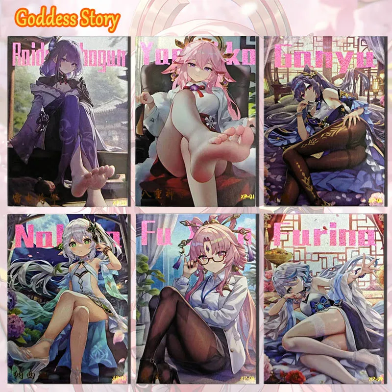 

Милая история богини дневник XP карточка Keqing Beelzebul Fu Xuan Lumine Yae Miko ACG сексуальная коллекция игрушек для мальчиков подарок на день рождения Рождество