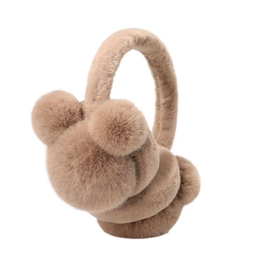패션 겨울 따뜻한 부드러운 귀마개 두꺼운 방한 귀덮개 인조 모피 귀마개 여성 남성 야외용