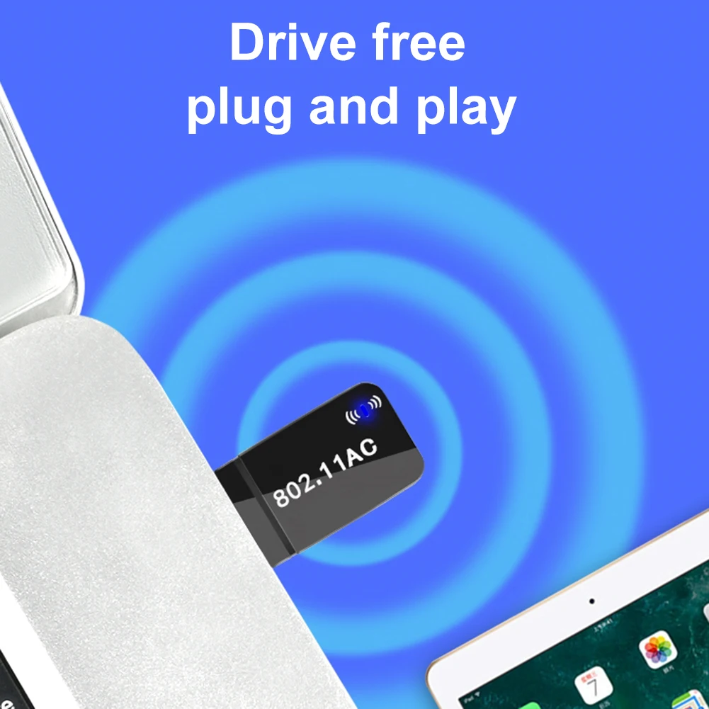 듀얼 밴드 USB 3.0 무선 네트워크 카드, 이더넷 와이파이 동글 안테나, AP 2.4/5.8Ghz 와이파이 어댑터, 윈도우 11 10 8 7, 1300Mbps