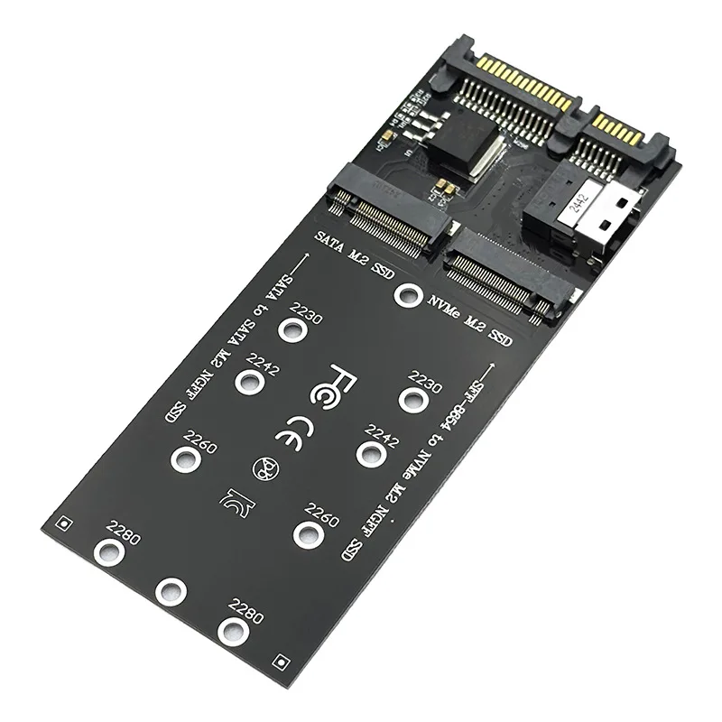 

Карта расширения M.2 NGFF SSD в SATA, адаптер NVMe протокола жесткого диска в SFF-8654
