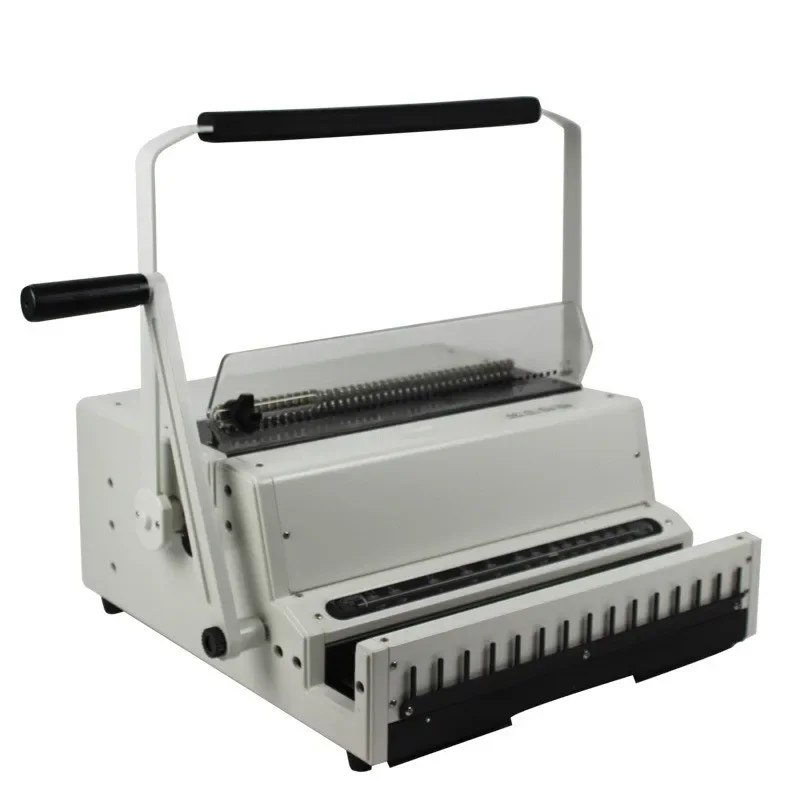 

MW600D Iron Ring Binding Machine Loose-leaf hole punch Coil book binding 2:1/3:1 binding machine