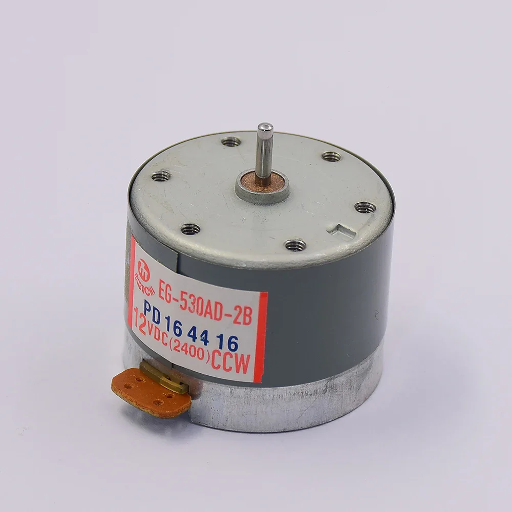 1PC Micro EG-530AD-2B CCW Motor DC 12V 2400RPM 35mm Round Spindle Engine for Capstan Tape Deck Audio Recorder CD DVD Player