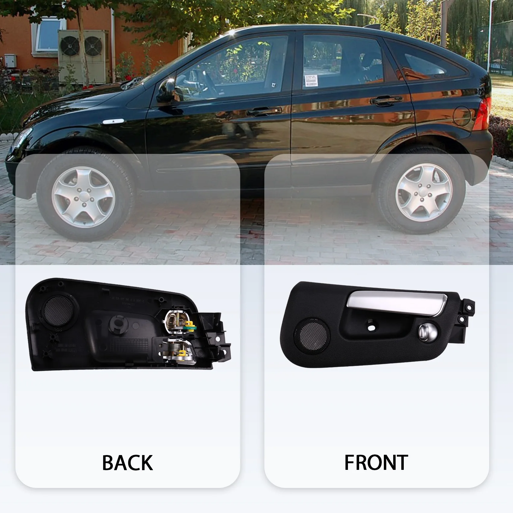 مقابض الأبواب الداخلية مقبض جانبي داخلي لسيارة سانج يونج كيرون أكتيون/سبورتس 2005-2007 Roewe W5 2011-2014 7325031021 ،ب #5