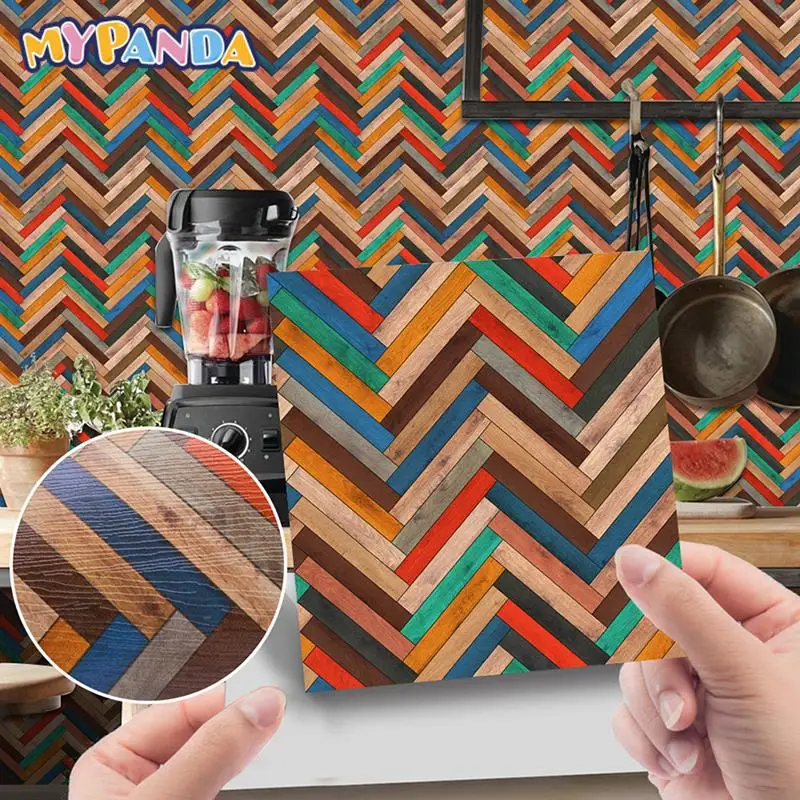 1pc Miniature Dollhouse Grain Floor Wallpaper Tiles Sticker Bathroom Living Room Decor Toy Doll House Accessories