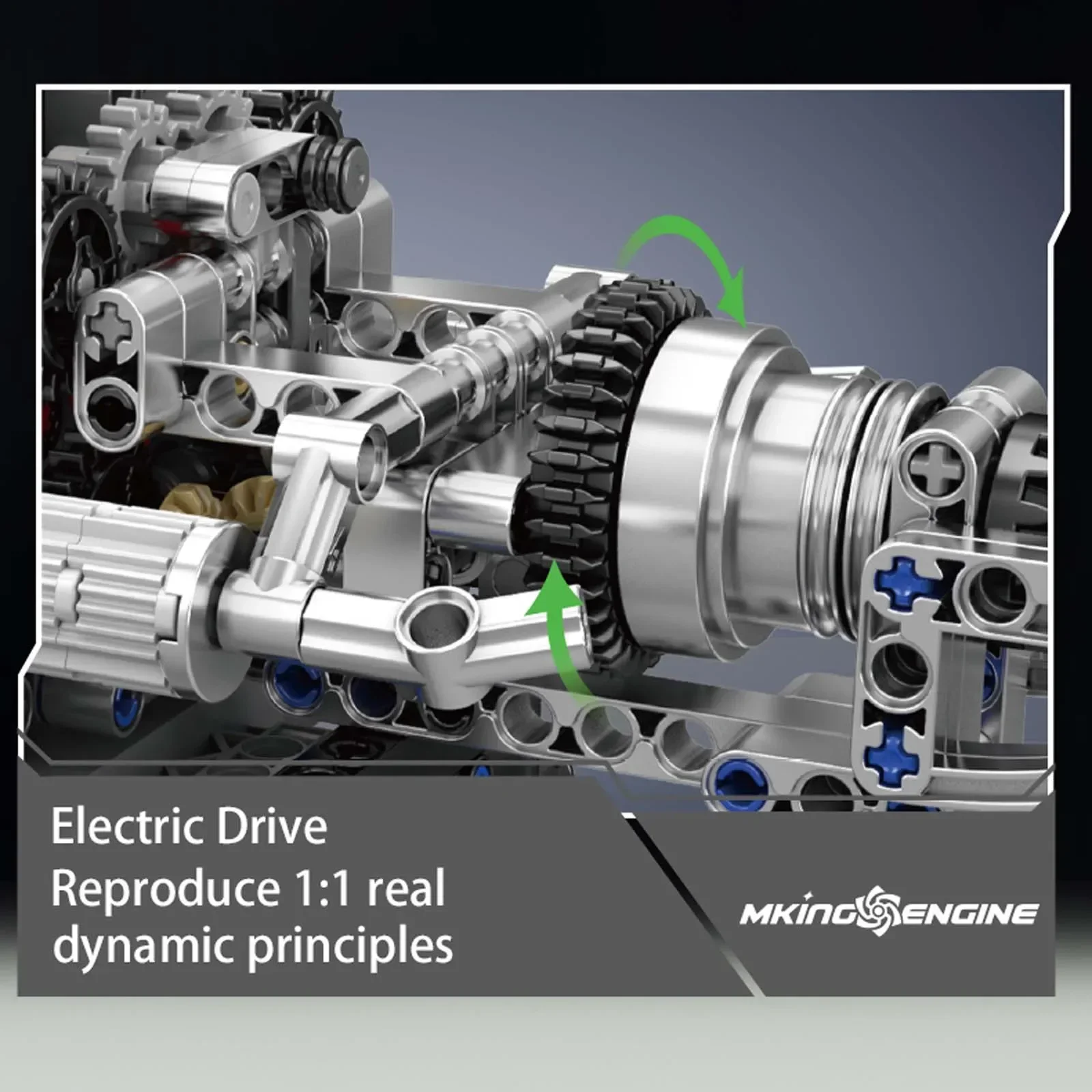 761 قطعة قالب الملك 10207 الجزء الفني PAG سوبر سيارة V12 محرك اللبنات بمحركات نموذج محاكاة الطوب الكهربائي #6