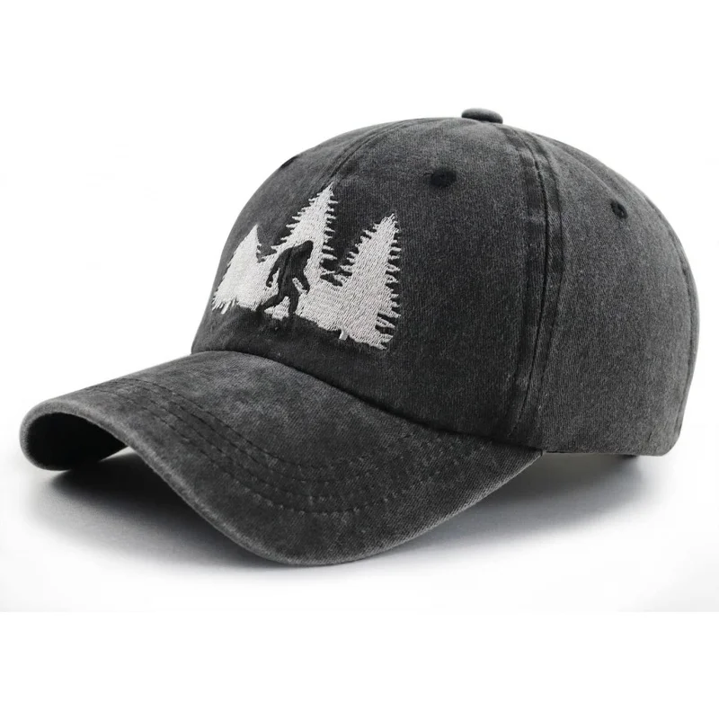 Men's and Women's Sports Leisure Fashion Fun Adjustable Embroidered Bigfoot Baseball Hat