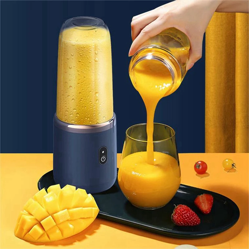 Mixeur électrique automatique Ju479 Smunvétérans wn ie, 6 gobelets numériques portables, petit robot culinaire, tasse à fruits