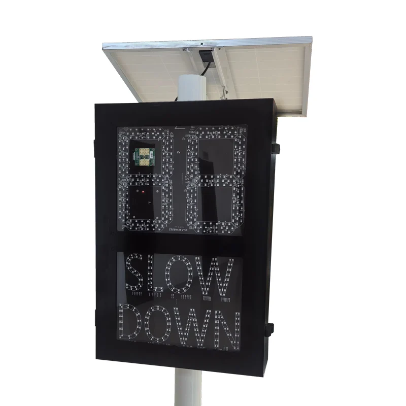 

Radar Detector Sign Led Traffic Speed Limit Sign With Slow Down Of Feedback Sign For Highways Road Safety