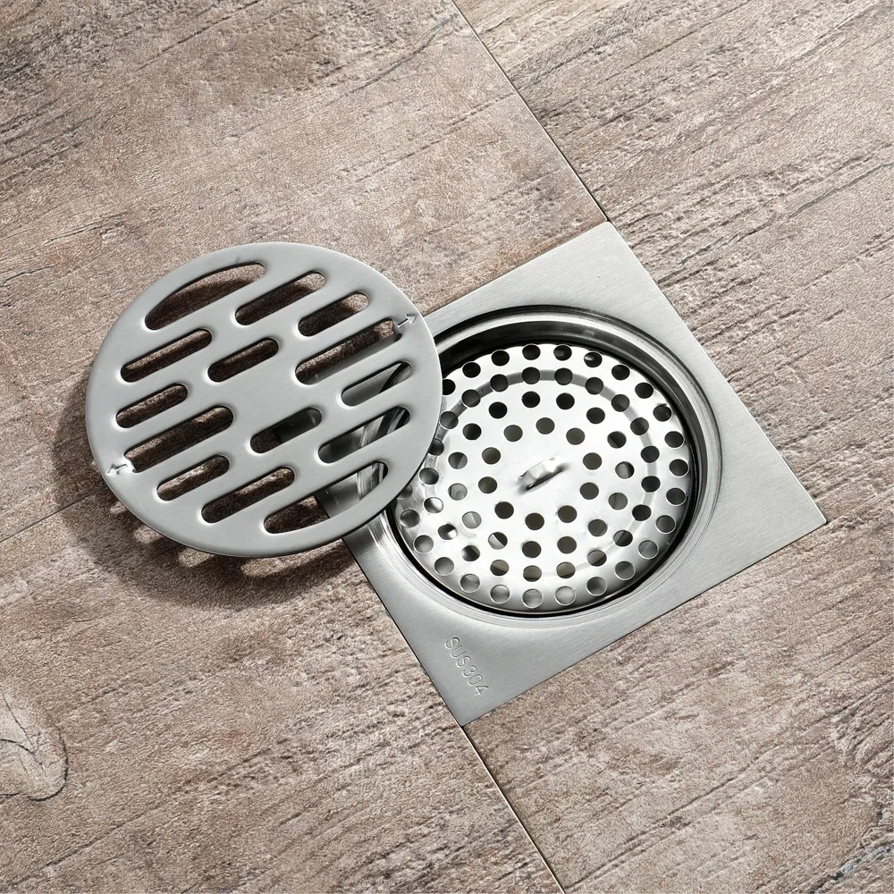 Shower Drain Thick Stainless Steel Floor Drain Ordinary Bathroom Toilet Kitchen Balcony Dedicated To prevent odor BaIDaiMoDeng