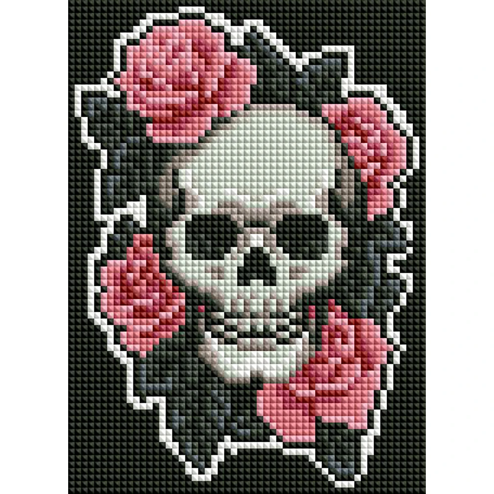 

Minigem™ Skull Garden 5D Diamond Painting Kit - 5" x 7" (13.6cm x 18.8cm) Resin Square Diamonds, DIY Craft for Home Decor ,Gift