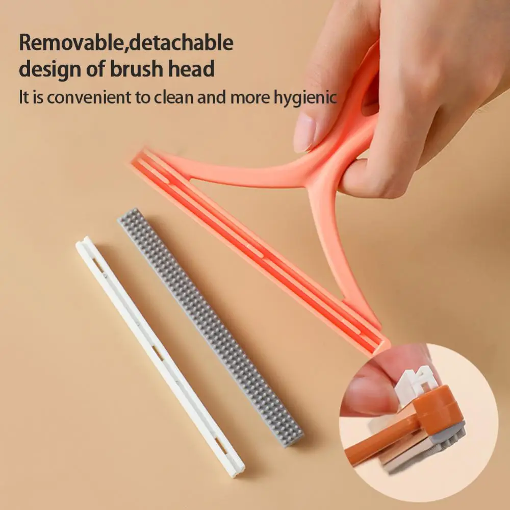 Double-Side Lint Remover Portable Manual Pet Hair Remover Brush Carpet Coat Fluff Shaver Clothes Fuzz Scraper Cleaning Tools