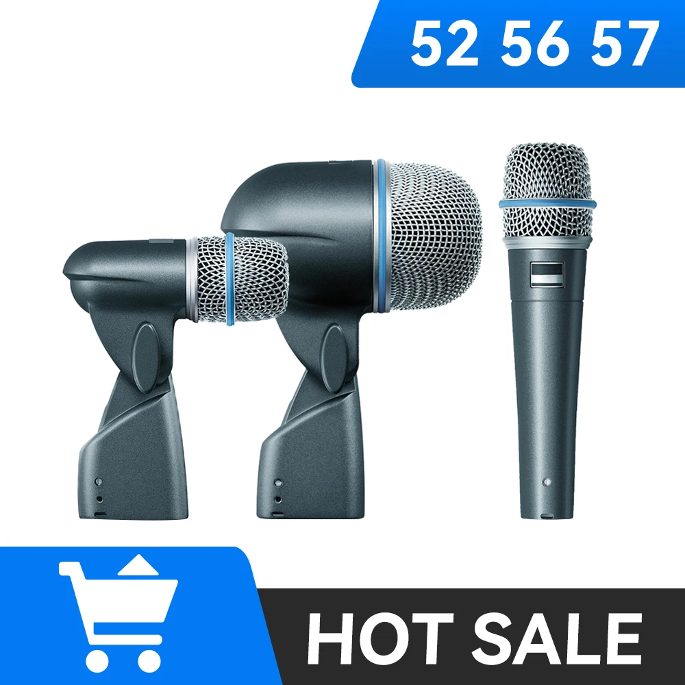 Drum Microphone BETA 56A 52A 57A Musical Instruments Mic For Band DJ Stage Instrumental Performance Recording Live