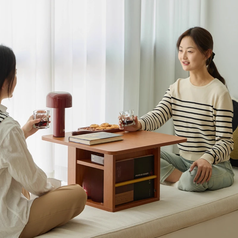 

bay window few solid wood medium and ancient style, balcony small table tatami tea table household
