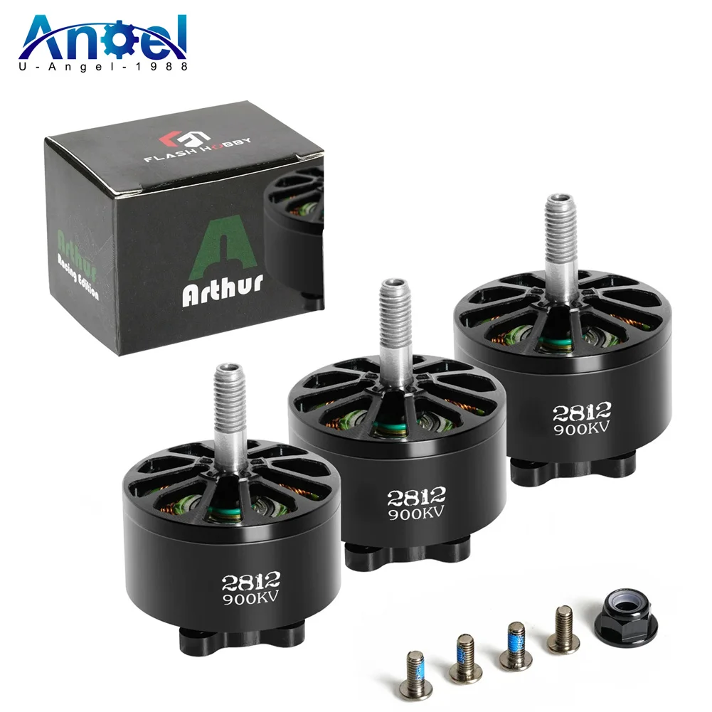 

4 Pieces FLASHHOBBY A2812 2812 900KV 3-6S Brushless Motor for RC Multirotor Airplane 7" 8" 9" FPV Long Range Drone Model