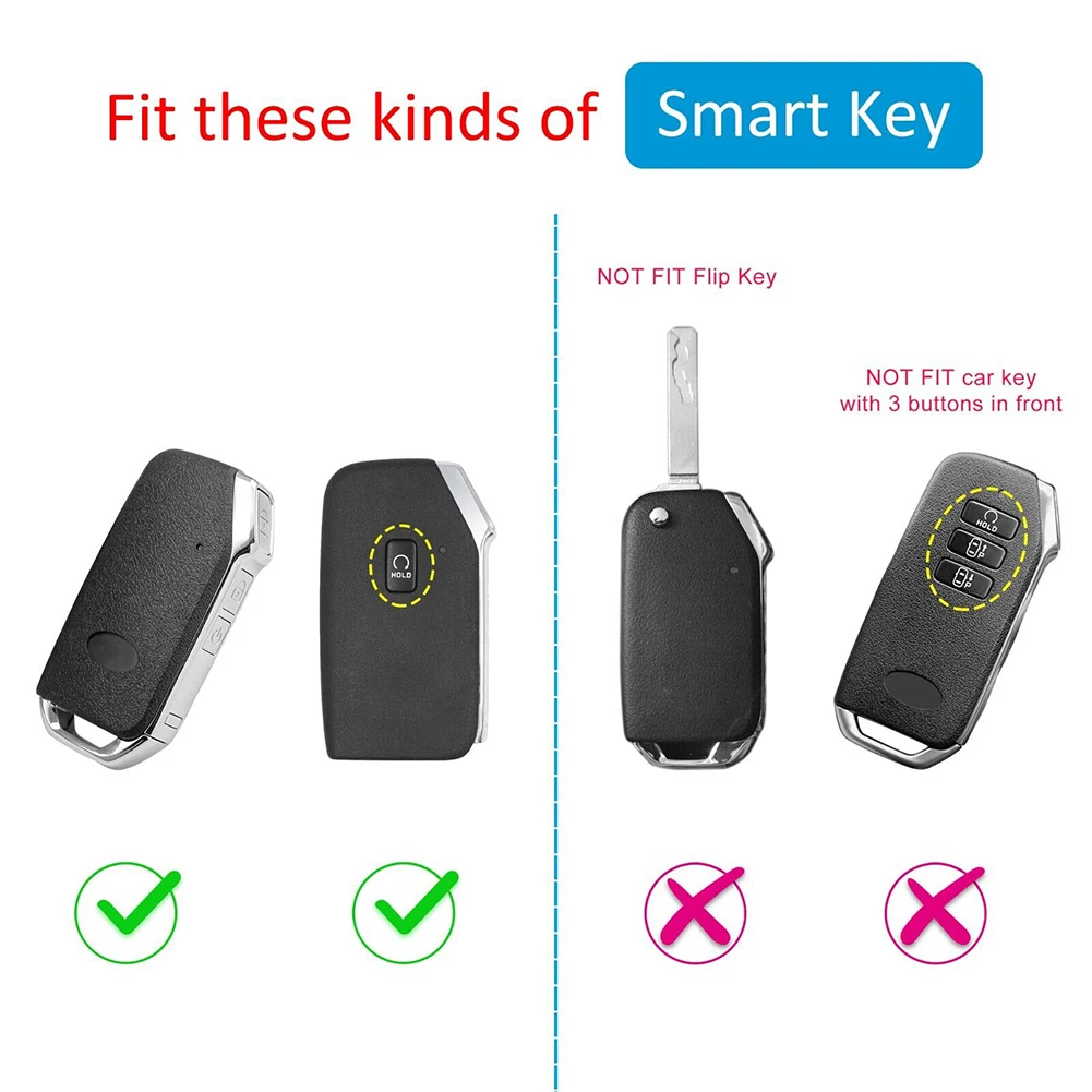 Transparent TPU Car Key Fob Cover Case For Kia Forte K5 Sorento Soul Niro For Optima Clear Auto Key Protective Shell Replacement