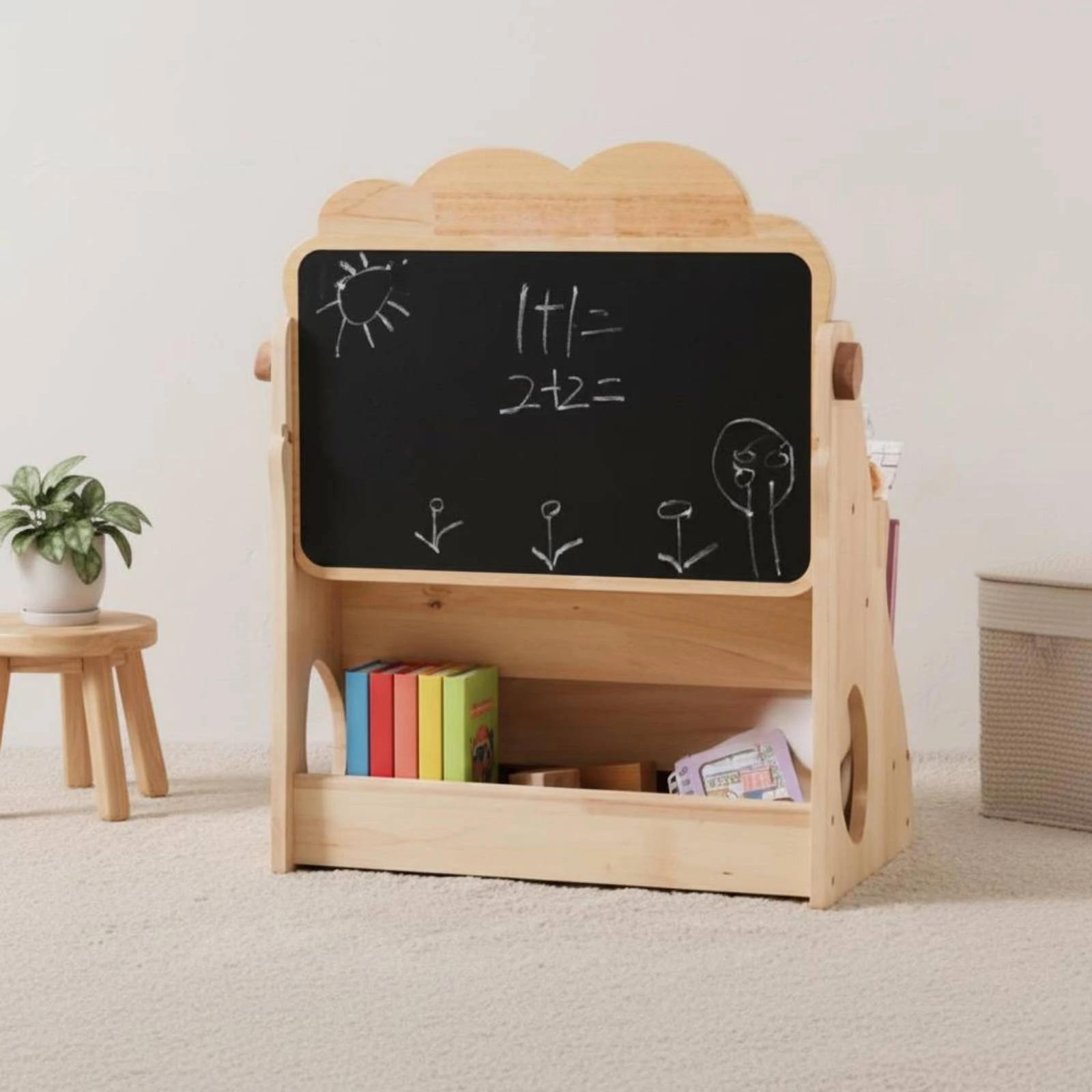 Etagere-a-livres-en-bois-avec-tableau-noir-etagere-a-livres-en-bois-massif-pour-enfants-etagere-a-livres-illustres-coins-arrondis-meubles-pour-enfants-pour-la-creche