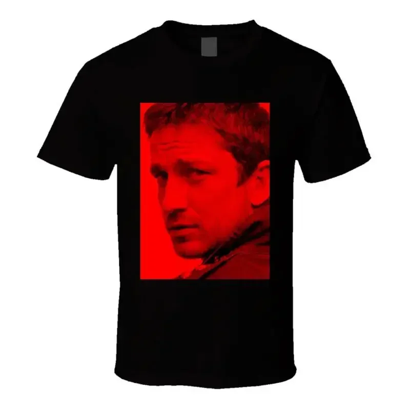 Gerard Butler Scottish Actor 17 Dark Fashion Man'S T Shirt Black Size Slim To