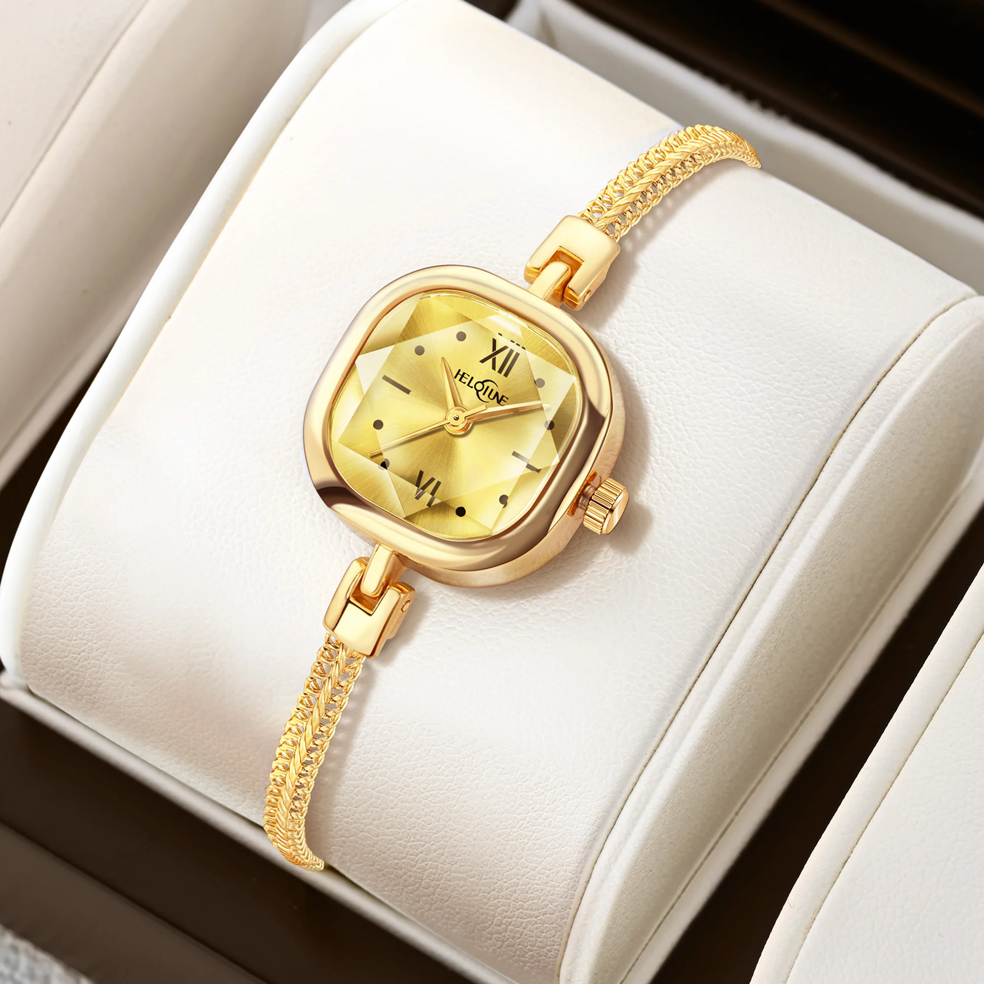 

Fashionable ladies' waterproof quartz watch: a luxurious and elegant bracelet-style timepiece, perfect as a gift reloj mujer
