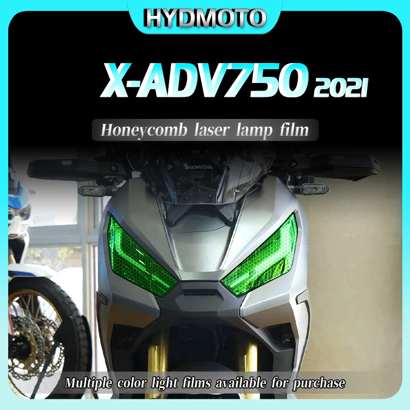 

Для Honda XADV750 X-ADV750 xadv750 2021 лампа для передней фары фотоэлемент с сотовой лазерной фотопленкой автомобильные наклейки аксессуары для мотоциклов