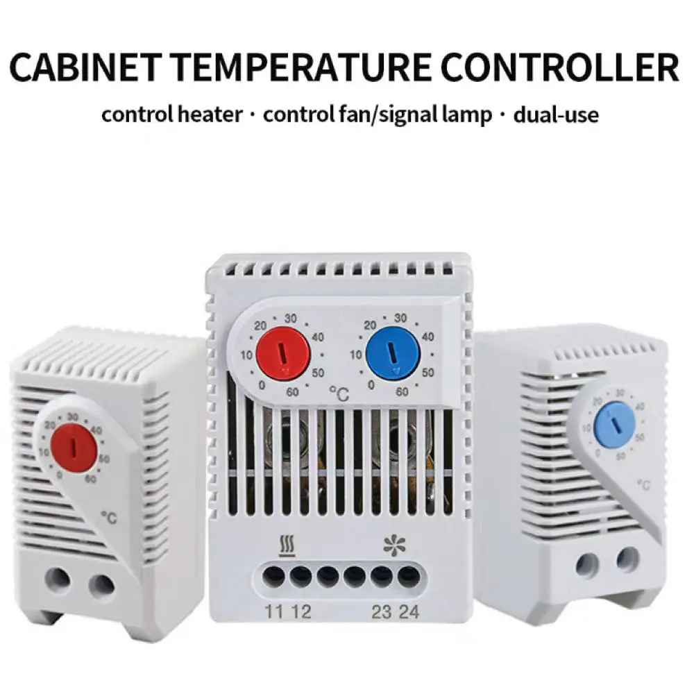 DIN rail type temperature controller Thermostat Mechanical temperature control switch Heating Refrigeration equipment