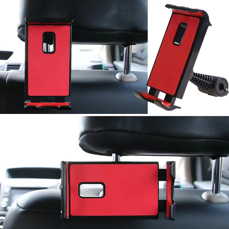 New Car rear seat bracket 20mm large clamp cell phone clip holder 360 degree universal rotation tablet stand IPAD bracket