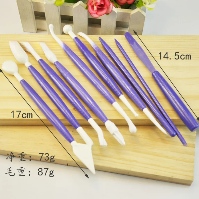 10Set Fondant Engraving Pen Cake Baking Shaping   Carving Tools