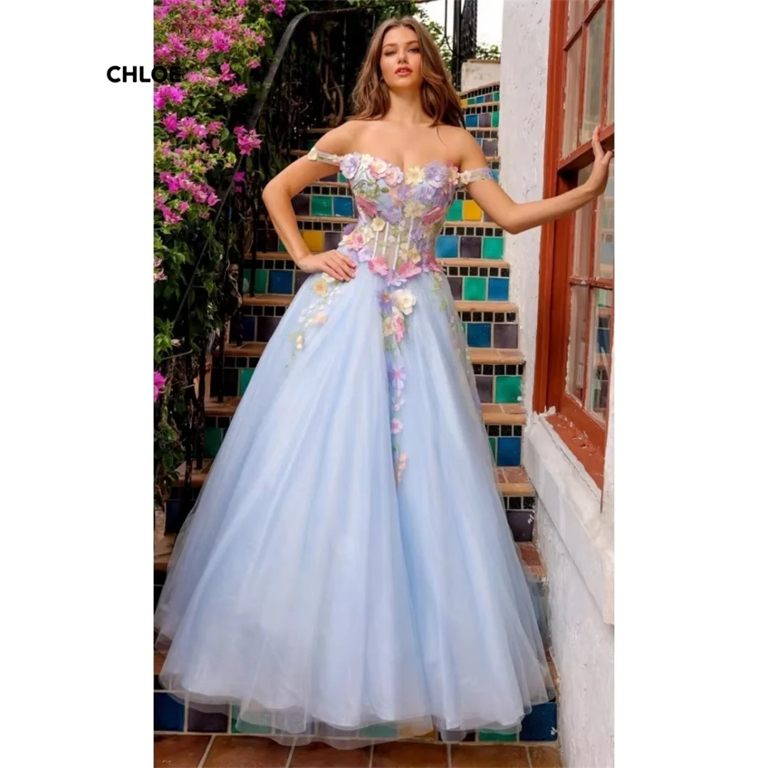 

Line A Evening Dress Woman Off-shoulder Prom Dresses 2025 Woman Luxury Dresses for Party Custom Made Sleeveless Ball Gowns Women