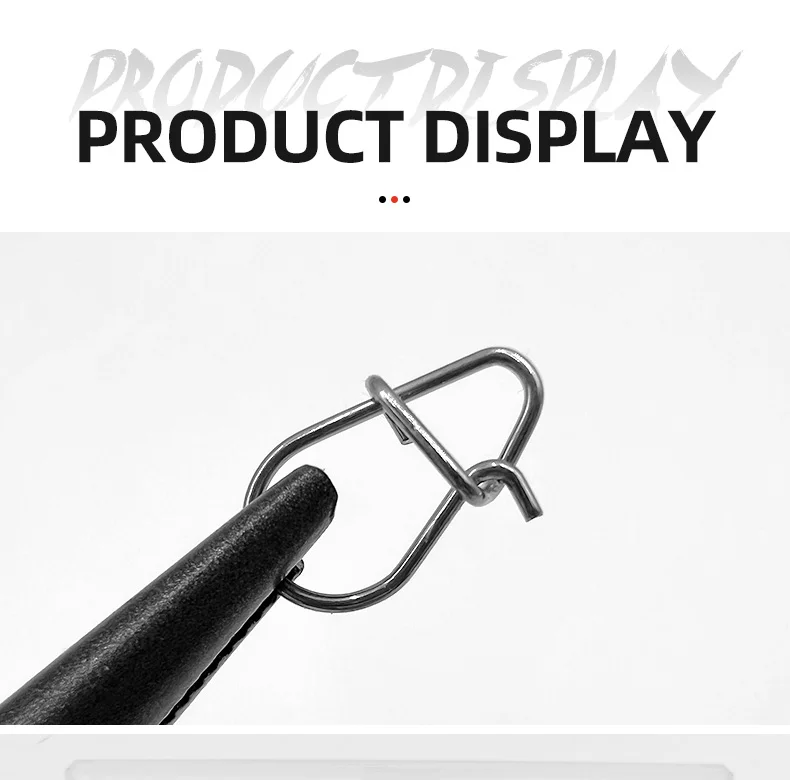 ShareShark 150 Stück/Box Angelverbinder Wirbel Edelstahl Hakenverschluss Snap-Wirbel Ringe Angelzubehör Werkzeug – Detail 7