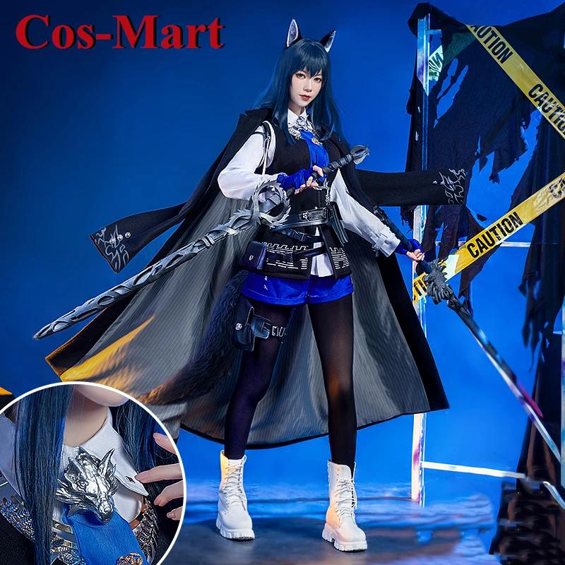 Cos-Mart Game Arknights Texas Cosplay Costume Gorgeous Fashion Battle Uniform Activity Party Role Play Clothing