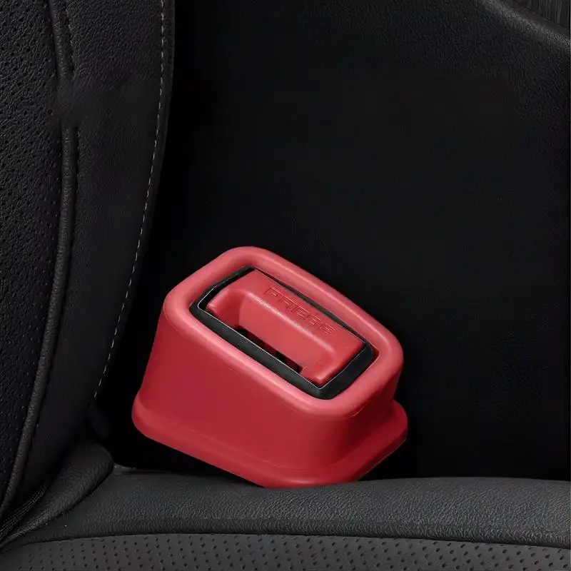 New 1/4Pcs Safety Belts Lock Buckle Fixing Anti-Slip Silicone Holder Car Seat Belt Slot Fixer Auto Interior Decor Accessories