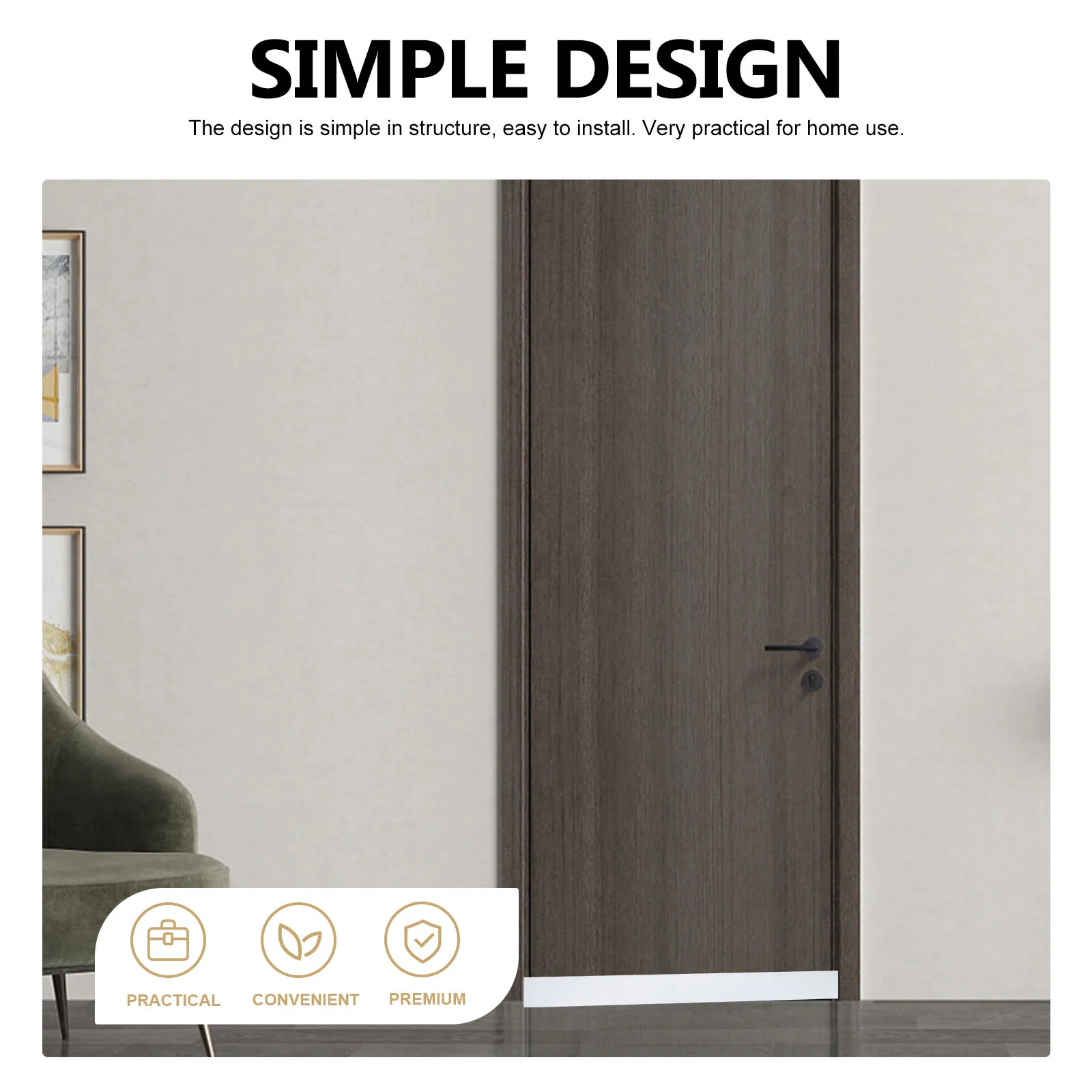 

2 Rolls Self Adhesive Soundproof Foam Door Window Seal Strip Windproof Noise Reduction Sponge Sealing Sticker Adhesive Tape For