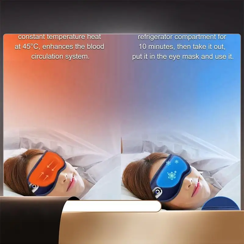 

Heated Eye Mask With Vibration And Massager Rechargeable Heated Eye Mask Massager Relieves Eye Discomfort-N35R