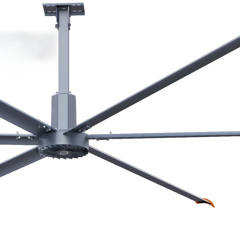 Kipas Angin Industri HVLS Diameter 20 kaki Hemat Energi 6.1m6 Bilah Aluminium Alloy Rendah Kebisingan untuk Pabrik dan Gudang