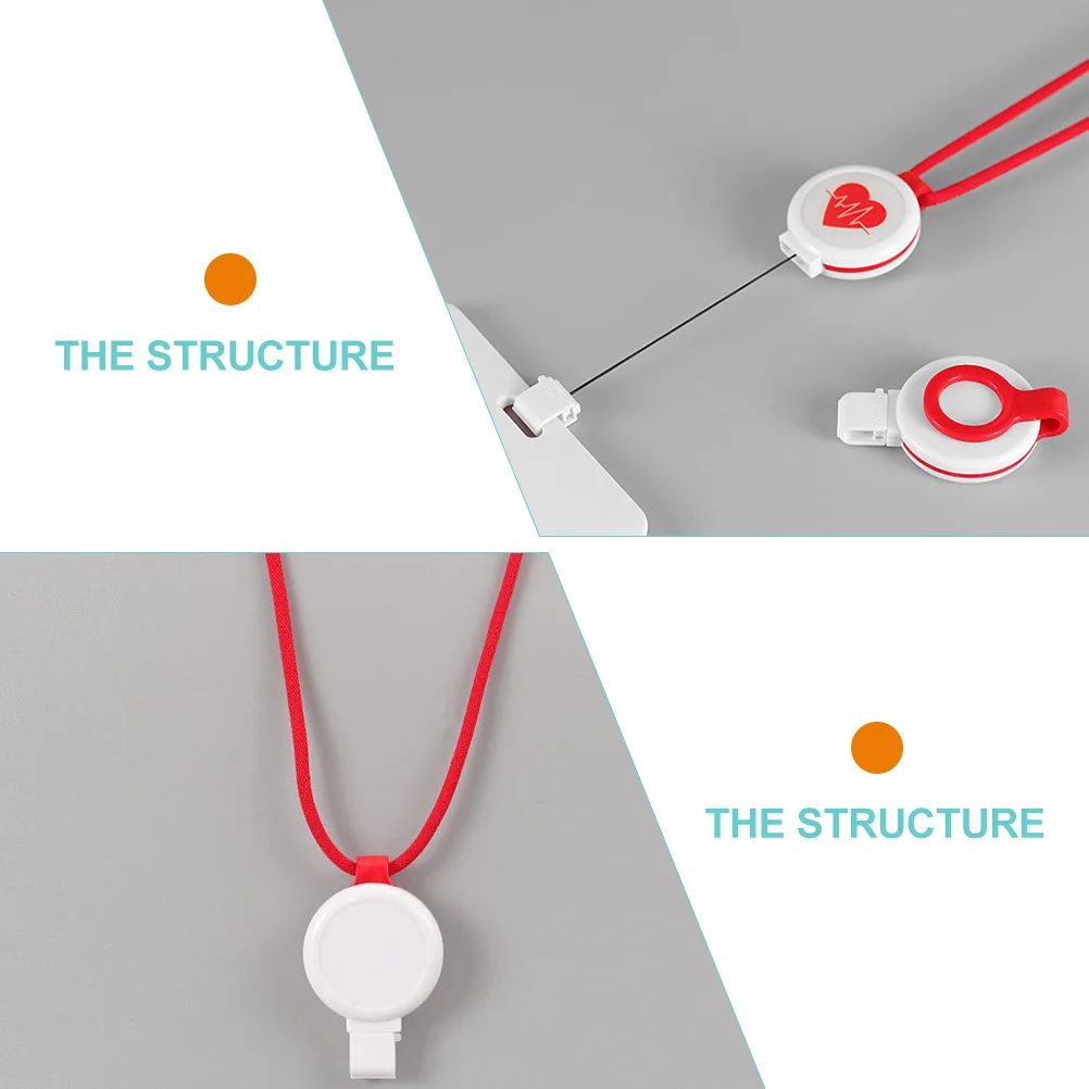 

Certificate Lanyard Set Badge Holder for Nurses Reel ID Card Retractable Cards Abs Identification Medical Clip