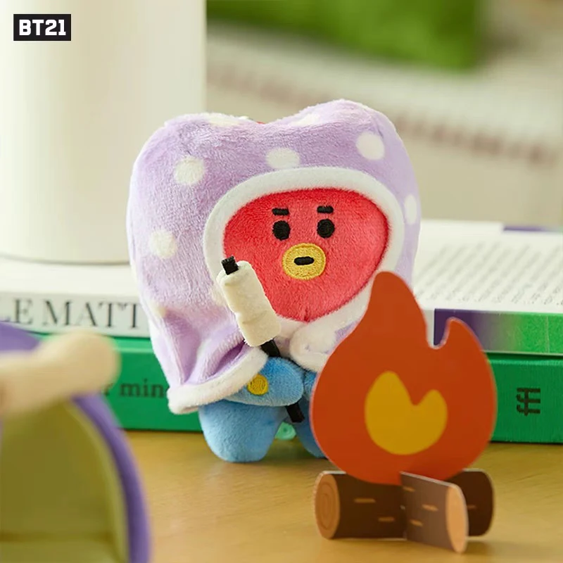 Line Friends Bt21 Bonfire SeriesSchattige pophanger sleutelhanger interieurdecoratie Leuke ornamenten Geschenken Speelgoedcollectie voor kinderen