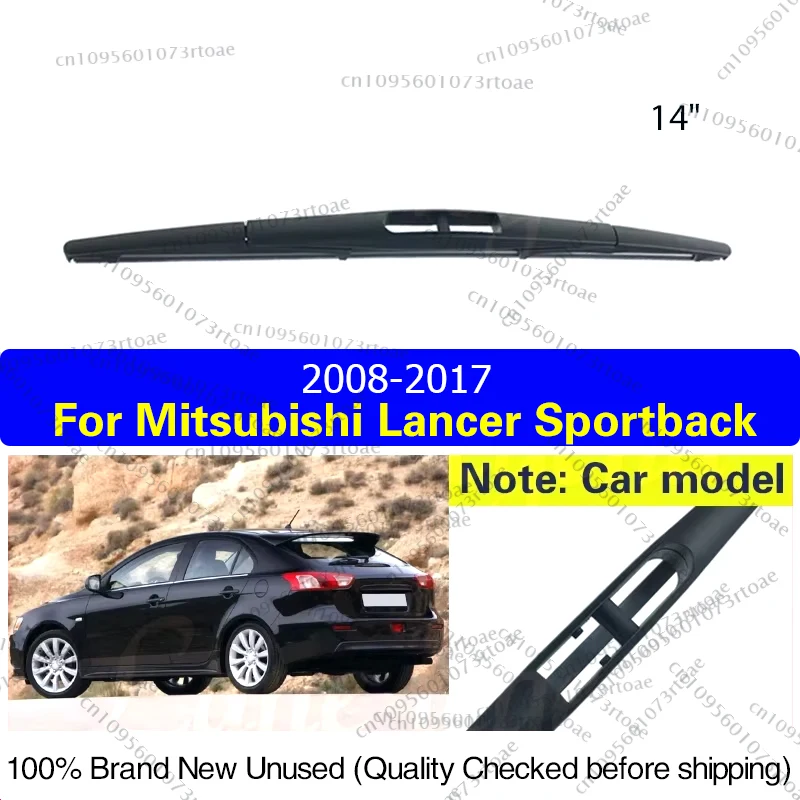

Car Wiper Blade Windshield Windscreen Rear Wipers Blade For Mitsubishi Lancer Sportback 2008-2017 2016 2015 Auto Accessories 14"