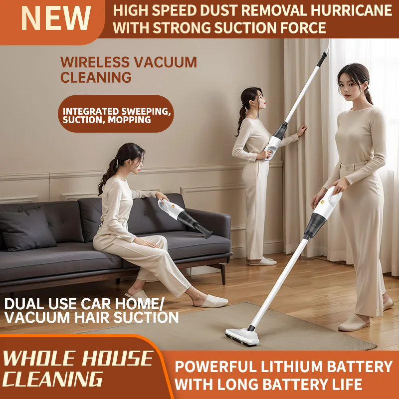 

Wireless Handheld Vacuum Cleaner 20000Pa Strong Suction 6000mAh Rechargeable for Home Car Pet Wet and Dry Integrated Machine