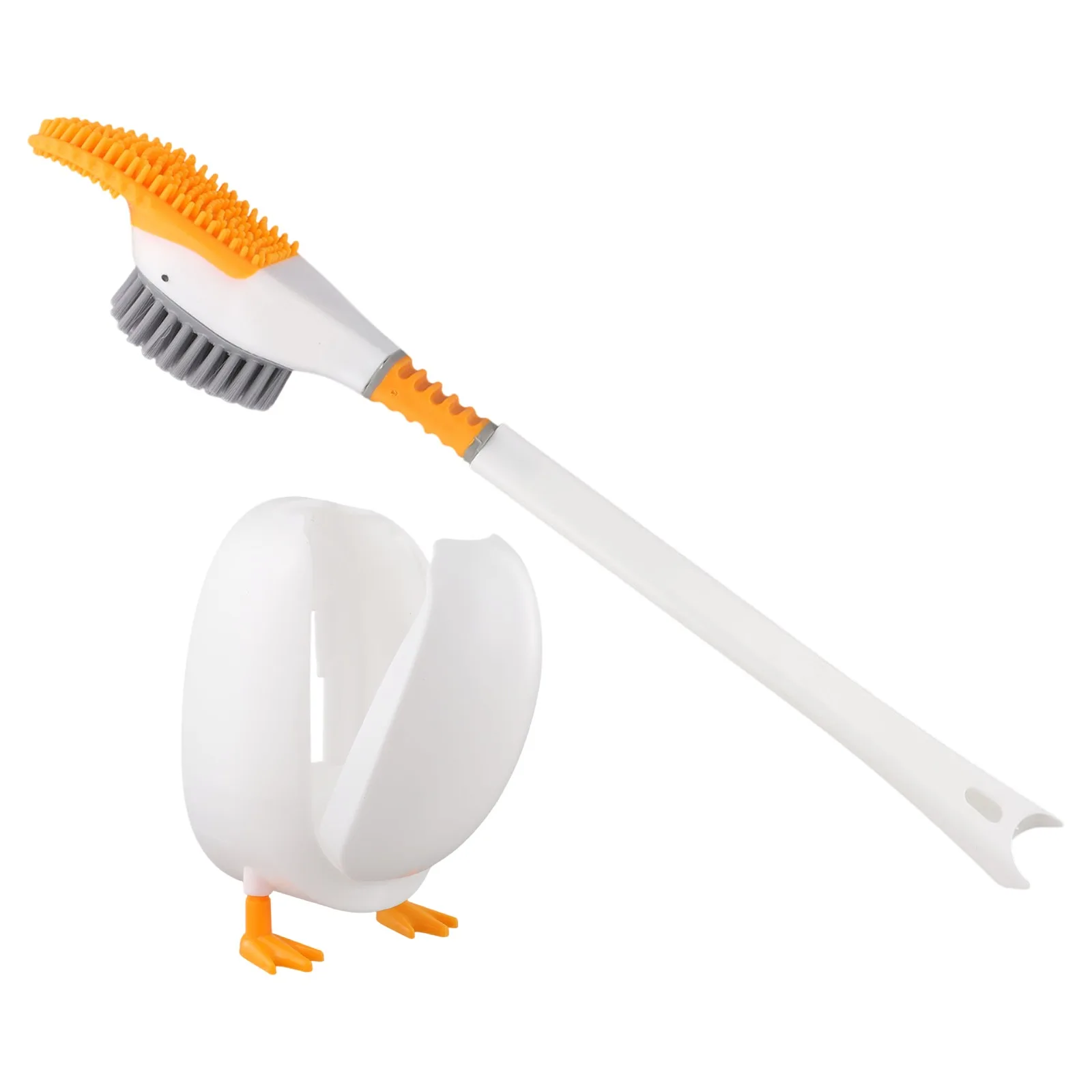 

360 Deep Clean Cute Duck Toilet Brush Fun Bathroom Cleaning 42*10cm Effortless Maintenance Gentle Cleaning Solution