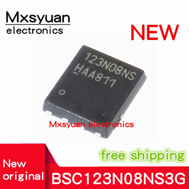 10PCS/LOT 123N08NS BSC123N08NS3G TDSON-8 Mxsyuan 100% New original