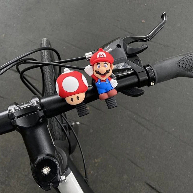 Super Mario Bros Bicycle Bell Anime Children Bike Horn Bike Ring Cycling Bells for Bike Ride Bell Alarm Bicycle Accessories Gift