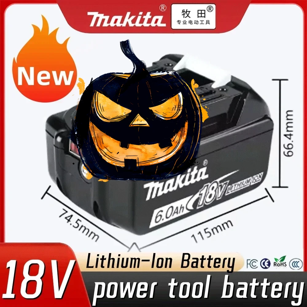 2026 ماكيتا 6Ah/3Ah لبطارية ماكيتا 18 فولت BL1830B BL1850B BL1850 BL1840 BL1860 BL1815 بطارية ليثيوم بديلة