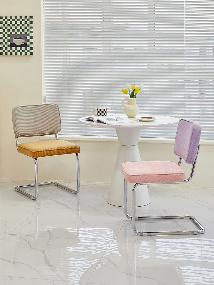 الشمال أثاث المنزل الطعام كرسي ضوء أثاث غرفة المعيشة الفاخرة Ins سروال قصير كراسي القهوة غرفة نوم مسند الظهر كراسي الغرور #2