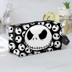 The Nightmare Before Christmas Cosmetic Bag for Girls Jack Skellington Makeup Pouch Portable Organizers Make Up Case Women Gift