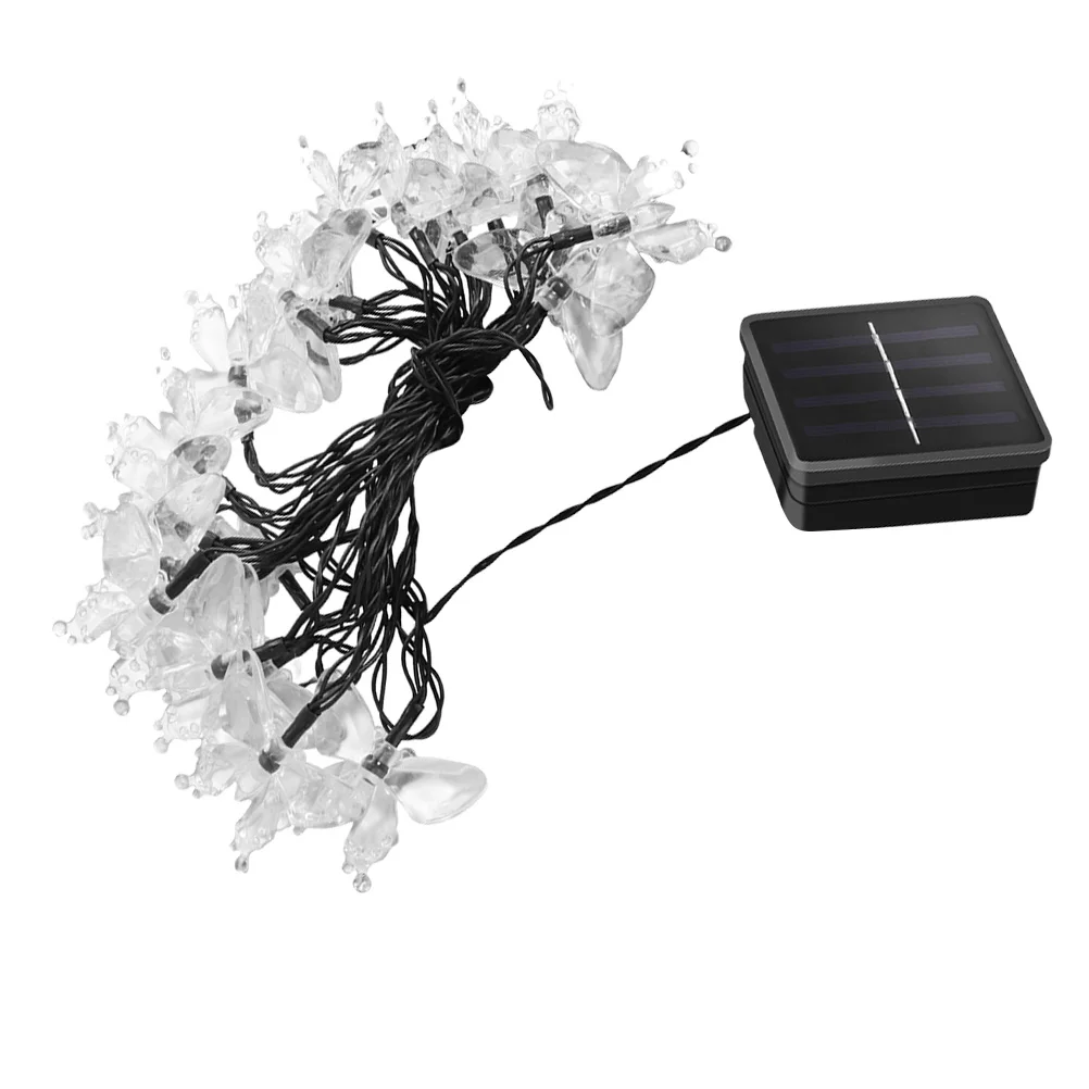 

Портативные легкие светодиодные гирлянды, солнечная декоративная лампа для сада, двора, уличного фестиваля, праздничного освещения