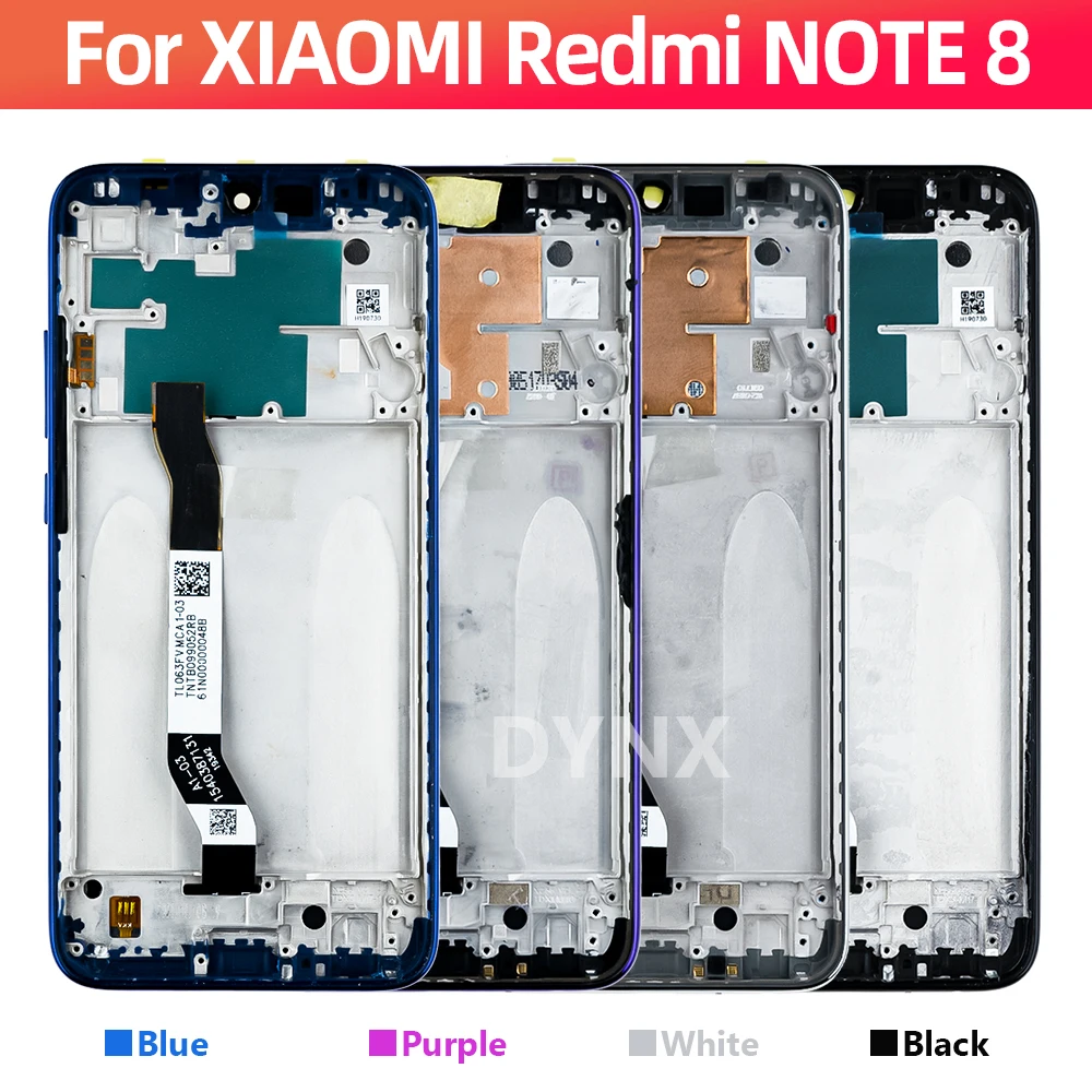 6.3\'\'Tested For Xiaomi Redmi Note 8 LCD Display Touch Screen Digitizer Assembly Replace For Redmi Note 8 M1908C3JH M1908C3JG LCD