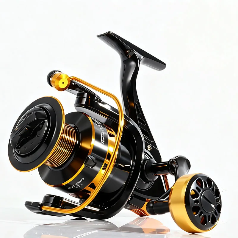 carretilha-de-pesca-giratoria-dourada-com-carretel-de-metal-ultraleve-tamanhos-1000-7000-relacao-de-recolhimento-52-1-drag-de-10kg-manivela-de-metal-cnc-com-botao-esferico