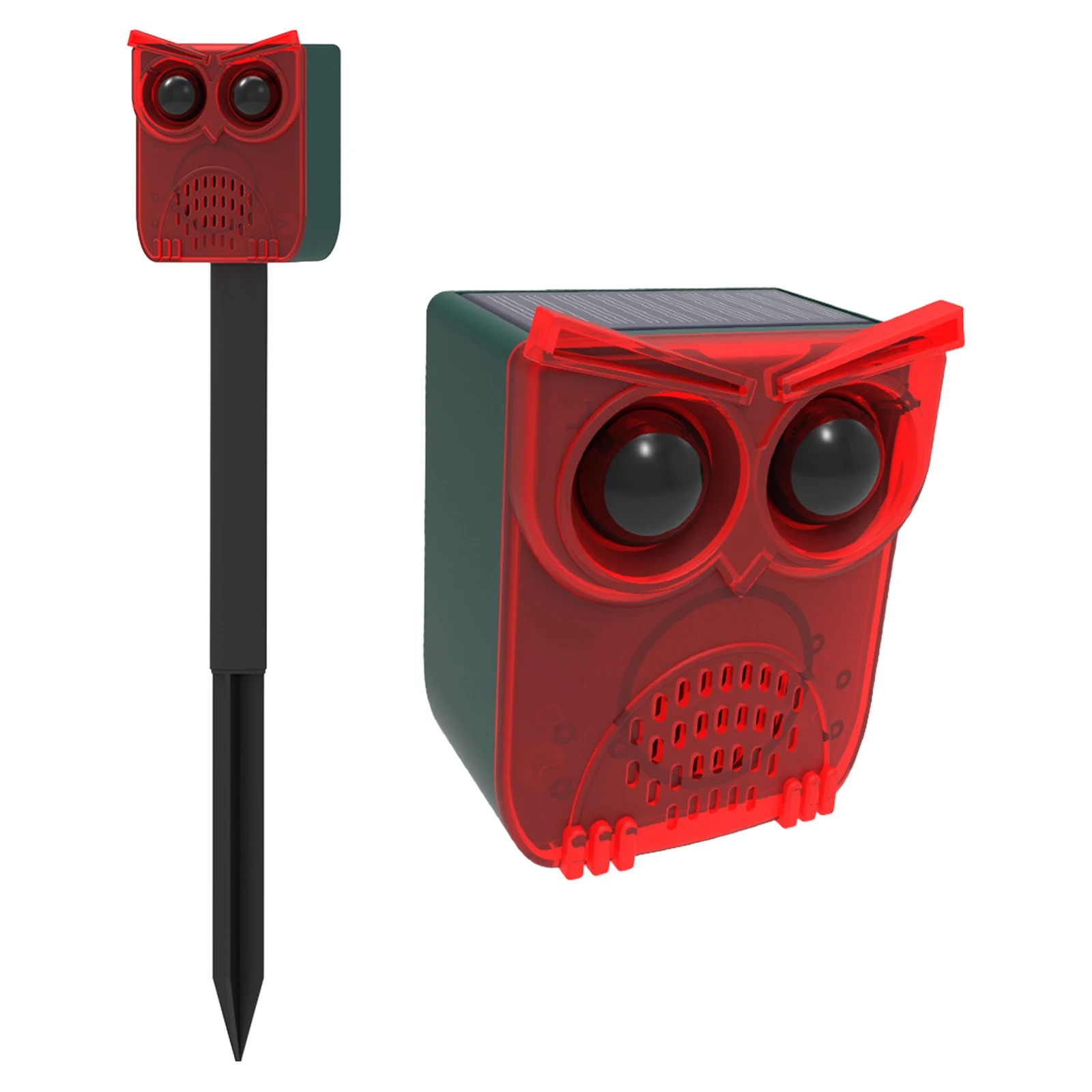 

Solar Motion Sensor Alarm Waterproof Animal Repeller Dog Barking&Gunshot Sound Deter Raccoons Deer Skunks Bears and Coyotes