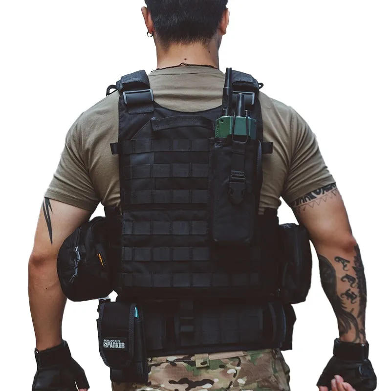 Special Forces Bulletproof Back Tactical Vest Lightweight Multi-Functional Outdoor Expansion Hunting Pockets Body